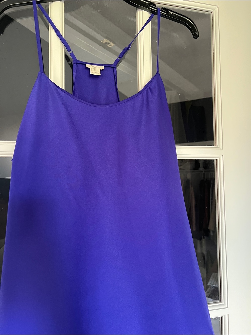 J. Crew Vintage Violet Satin Tank NWOT